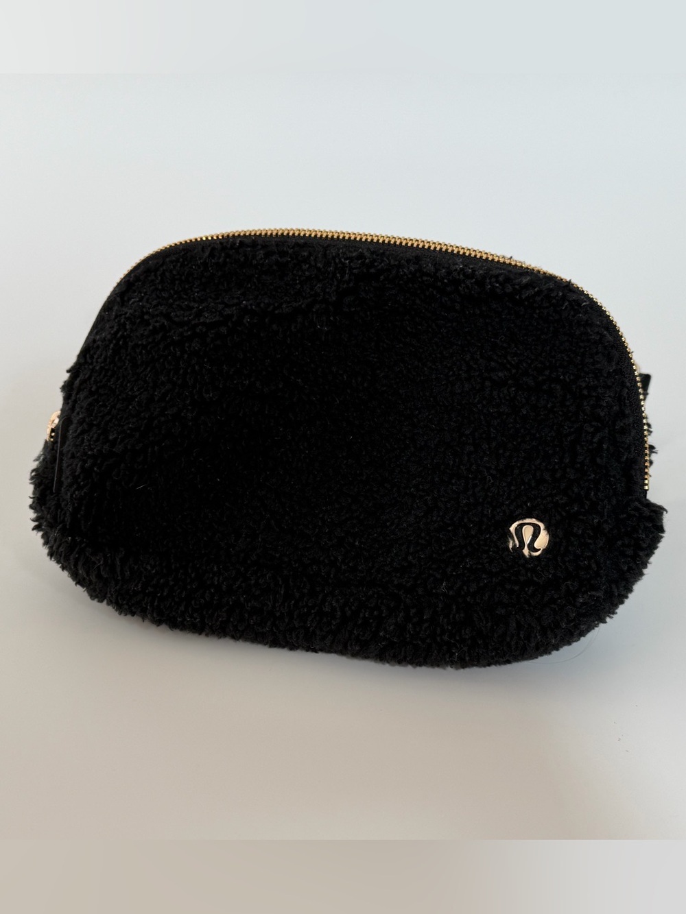 Lululemon Athletica Black Fuzzy Sherpa Everywhere Belt Bag
